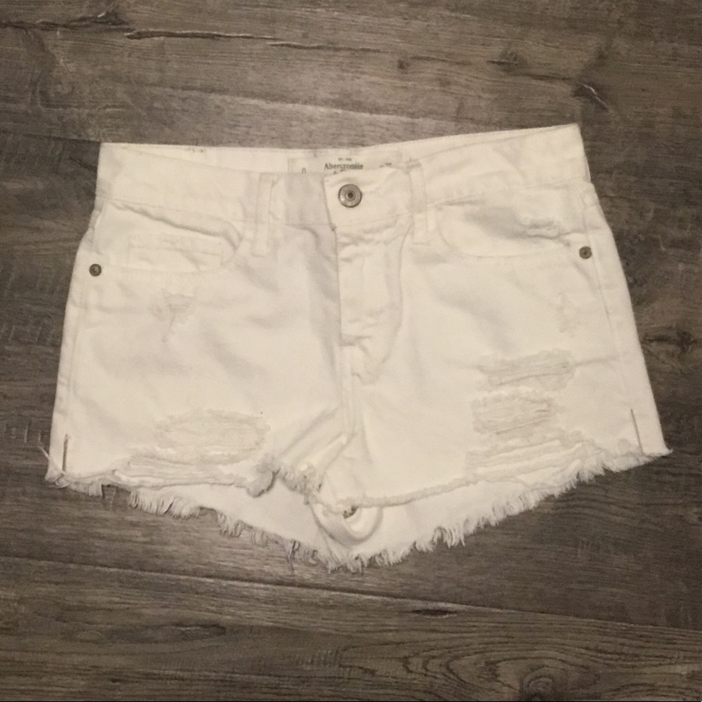Abercrombie & Fitch Distressed Denim Shorts
